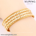 51477 wide 18k gold color cuff bangle for woman bangle